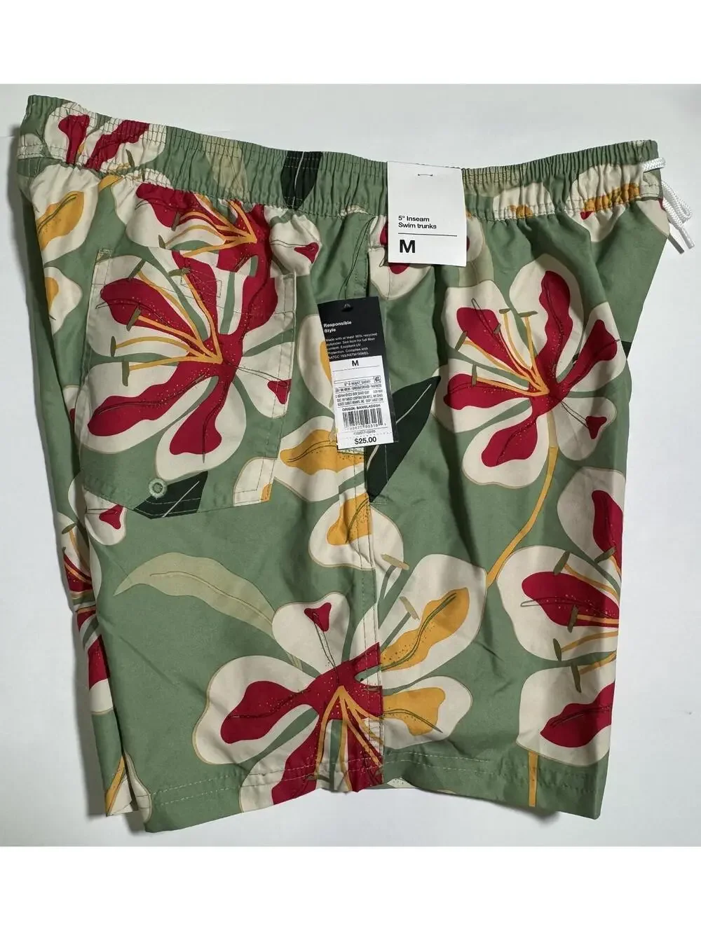 Original Use Green Floral Print 5
